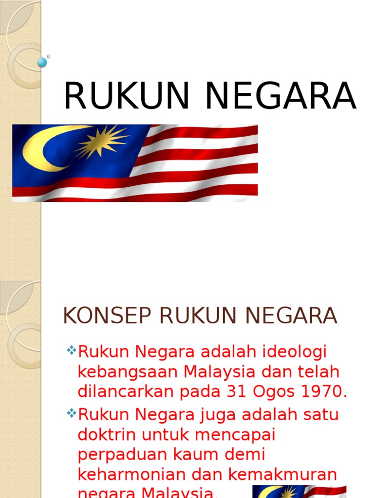 what is rukun negara