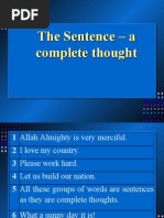 Download The Sentence  a Complete Thought by shakeelamjad SN26710230 doc pdf
