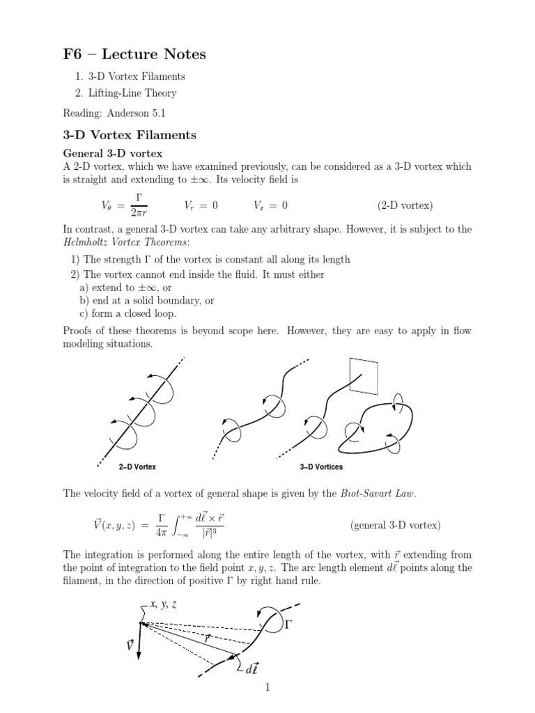 Horseshoe Vortex PDF Vortices Lift (Force)