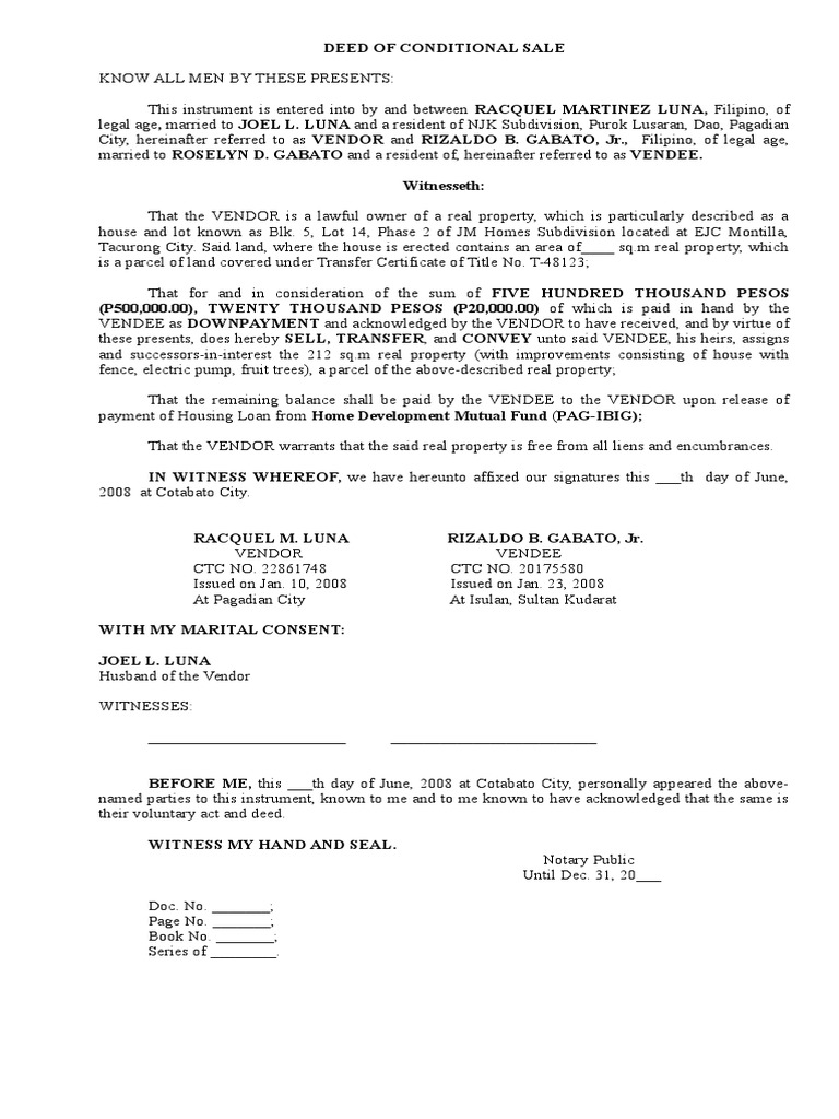 notarial fee for deed of assignment