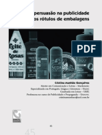 Ética e Persuasão na publicidade dos rótulos de embalagens.