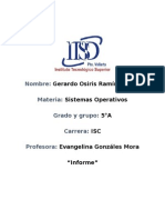 Informe - Sistemas Operativos - Los procesos