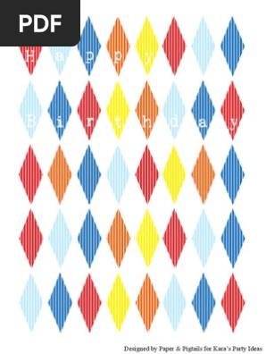 Circus Party Mini Pennant Happy Birthday Banner