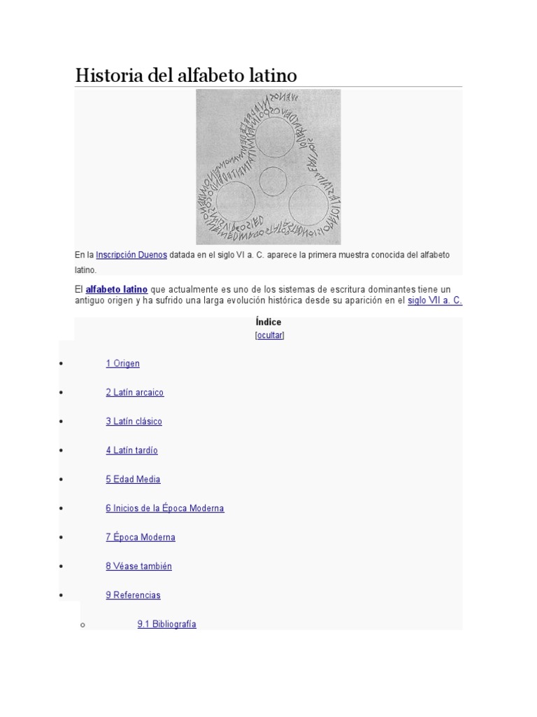 Origen y evolución del alfabeto latino | PDF | Escritura latina | Alfabeto