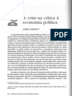 A Crise Na Crítica Da Economia Política Jorge Grespan