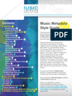 Music Metadata Style Guide: Digital Supply Chain and Operations Workgroup Chris Read and Shachar Oren