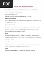 Topology of Victims Criminology