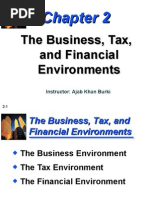 The Business, Tax, and Financial Environments