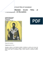 Acatistul Sfântului Ierarh Nifon Al Constanţianei