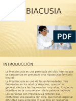 Presbiacusia: pérdida auditiva en adultos mayores