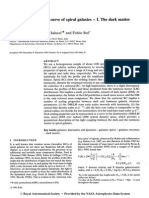 Rotation Curves and Dark Matter in Spiral Galaxies