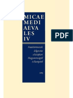 Micae Mediaevales IV. Fiatal Történészek Dolgozatai A Középkori Magyarországról És Európáról