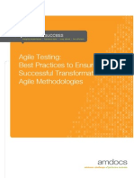 AMDOCS WHITEPAPER - Agile Testing Whitepaper