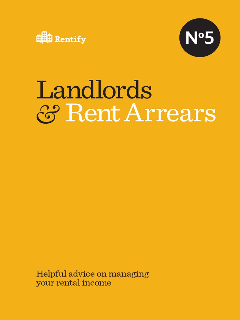 Landlords and Rent Arrears PDF Leasehold Estate Landlord