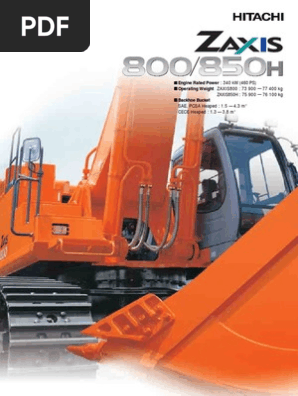 Hitachi ZX850 | PDF | Horsepower | Engines