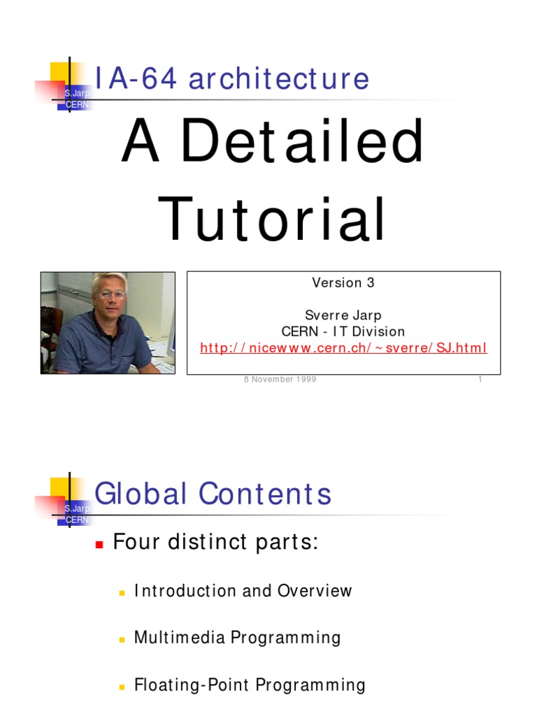 IA-64 Architecture - A Detailed Tutorial | PDF