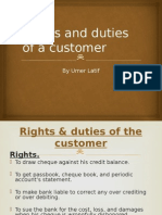 Rights and Duties of A Customer: by Umer Latif