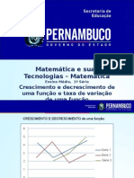ProfessorAutor-Matemática-Matemática Ι 1º ano Ι Médio-Crescimento e decrescimento de uma função e Taxa de variação de uma função