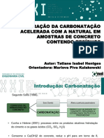 COMPARAÇÃO DA CARBONATAÇÃO ACELERADA COM A NATURAL EM AMOSTRAS DE CONCRETO CONTENDO RESÍDUOS