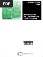 Jean-Pierre Faye - Introdução às Linguagens Totalitárias