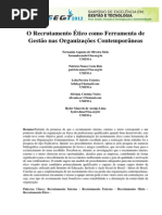 Etica Processo de Selecao