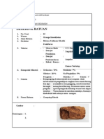 Laporan Deskripsi Batuan Sedimen