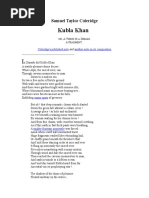 Samuel Taylor Coleridge Kubla Khan