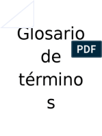 Glosario de Términos Económicos