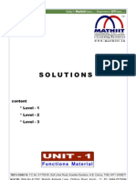 Solutions: Unit - 1