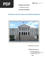 Trabalho Sobre o Parlamento Realizado Pelos Alunos Patrícia Cunha,Leonardo Mascarenhas e Beatriz Laranjo Do 10º D