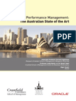 Enterprise Performance Management: The Australian State of The Art