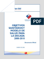 Bases Reforma de Salud Objetivos Sanitarios 2002