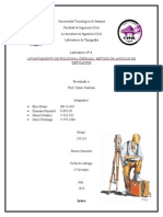 Laboratorio LEVANTAMIENTO DE POLIGONAL CERRADA, MÉTODO DE ÁNGULOS DE DESVIACIÓN