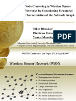 Node Clustering in Wireless Sensor Networks by Considering Structural Characteristics of The Network Graph