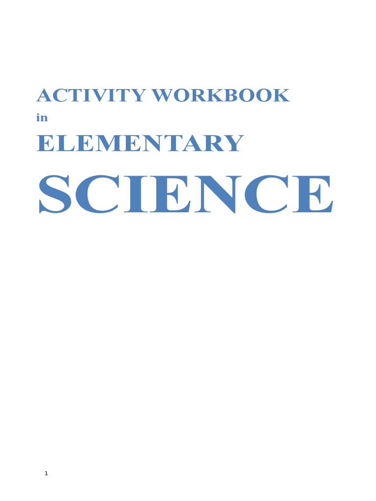 Elementary Science Activity Workbook | PDF | Volcano | Magma