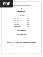 Download Application of E-commerce in Banking by swetanim SN26717154 doc pdf