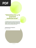  Globalización y La Empresa Multinacional FINANZAS