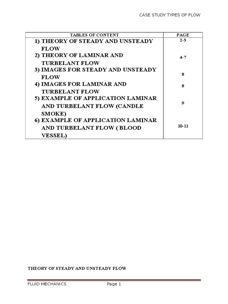 Report Case Study Fluid Download Free Pdf Fluid Dynamics Turbulence