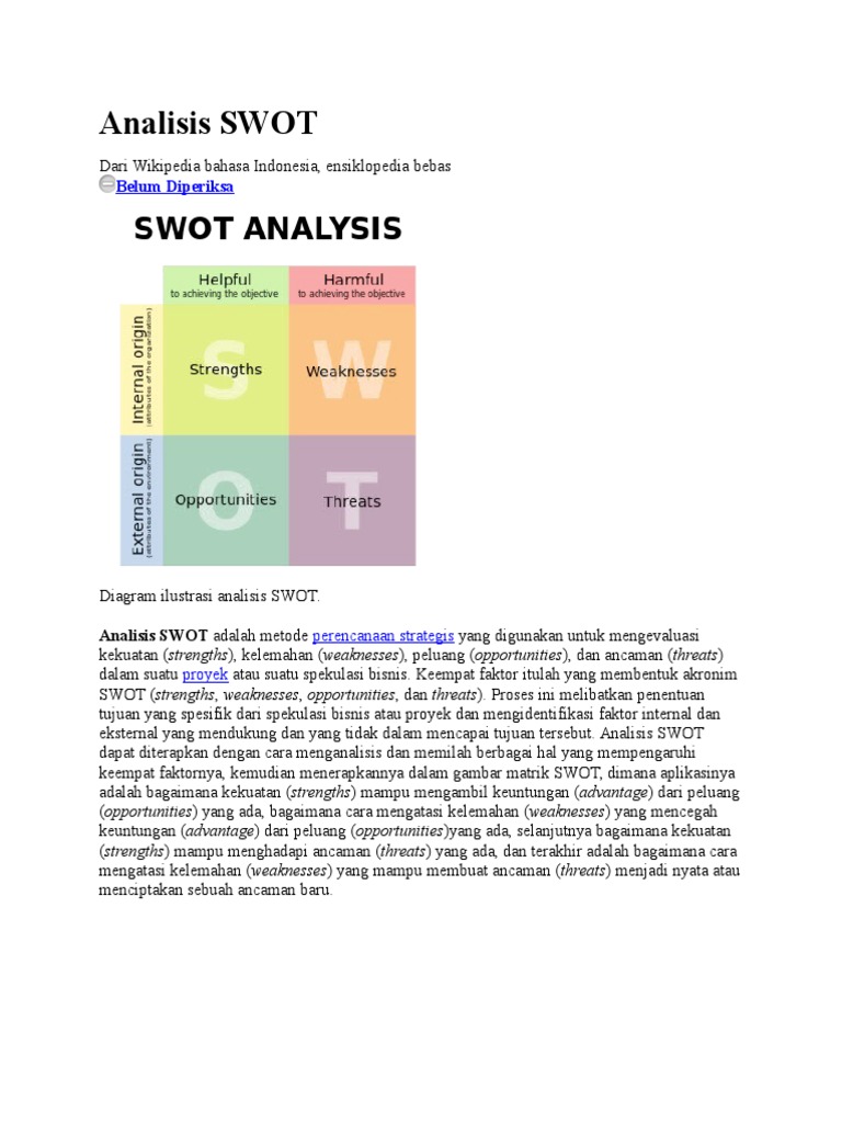 Analisis Swot Pdf