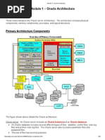 Module 1 - Oracle Architecture