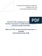 Efectul F File in Indepartarea Smear Layer Ului