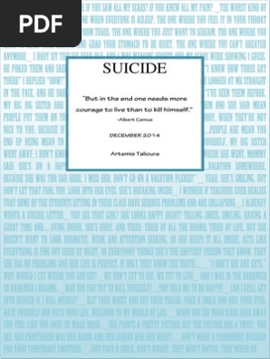 SUICIDE Project for school