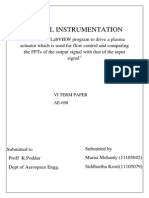 Virtual Instrumentation: Vi Term Paper AE-698