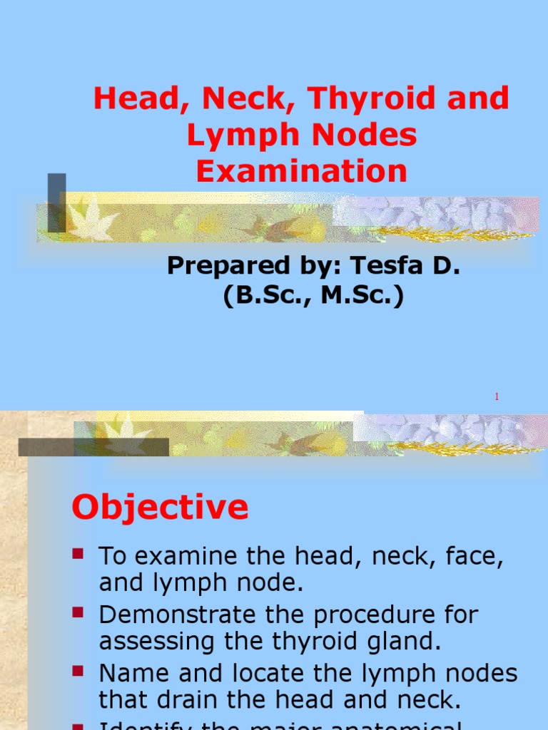 Head and Neck Examination Techniques | PDF | Neck | Skull