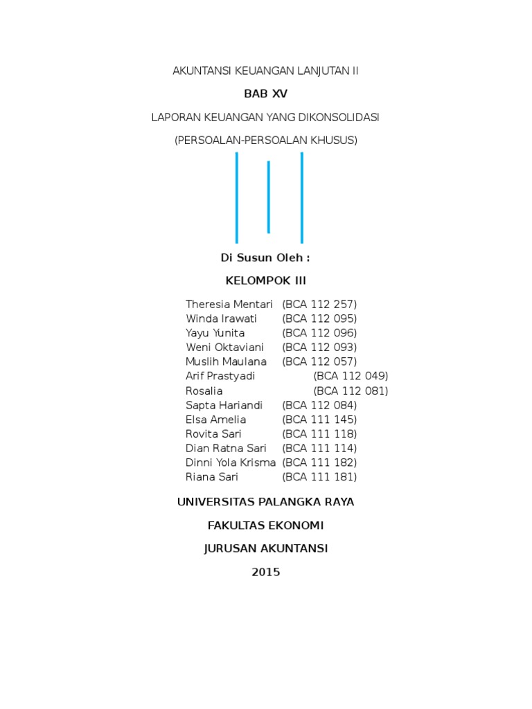 Makalah Akl 2 Bab 15