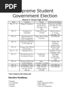 Supreme Student Government Election