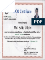 Safiq Uddin - RCO Certificate