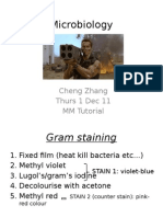Microbiology: Cheng Zhang Thurs 1 Dec 11 MM Tutorial