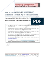 GATE Civil Engineering 2015_Morning Paper With Solutions