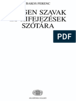 Bakos Ferenc Idegen Szavak Es Kifejezesek Szotara